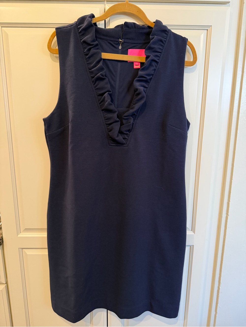 Lilly Pulitzer Tisbury Navy Sleeveless Shift Dress Size XL - Picture 2 of 7
